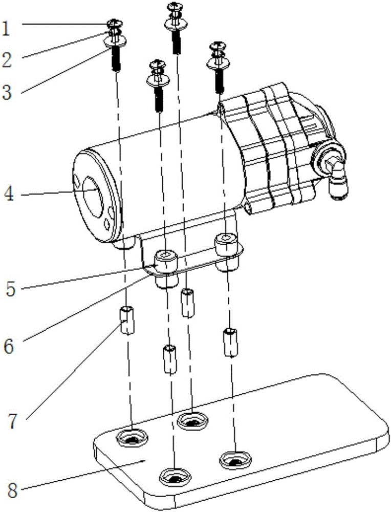 一种应用于增压泵的降噪减震装置的制作方法