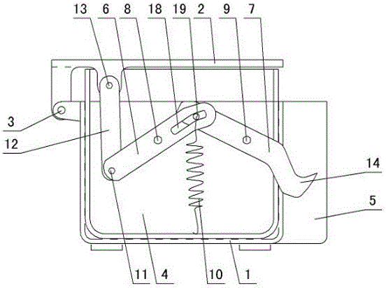 調(diào)味盒蓋的自動(dòng)開關(guān)機(jī)構(gòu)的制作方法與工藝