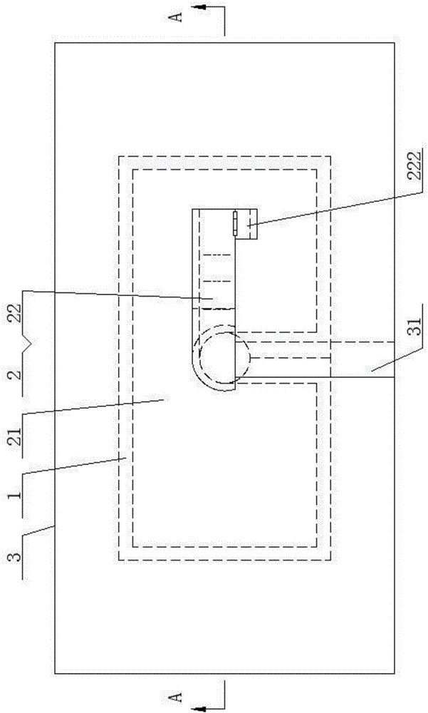 具有U形引流管半卡兰定位支撑装置的敷料贴的制作方法