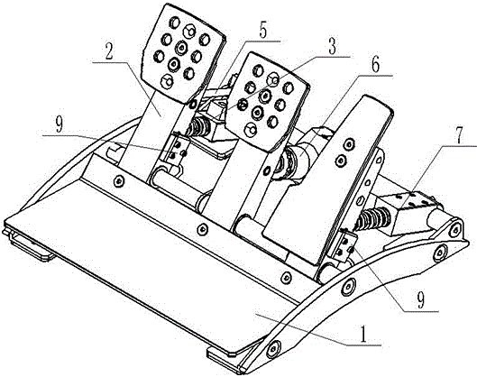 一種仿真游戲汽車的腳踏板組合的制作方法與工藝