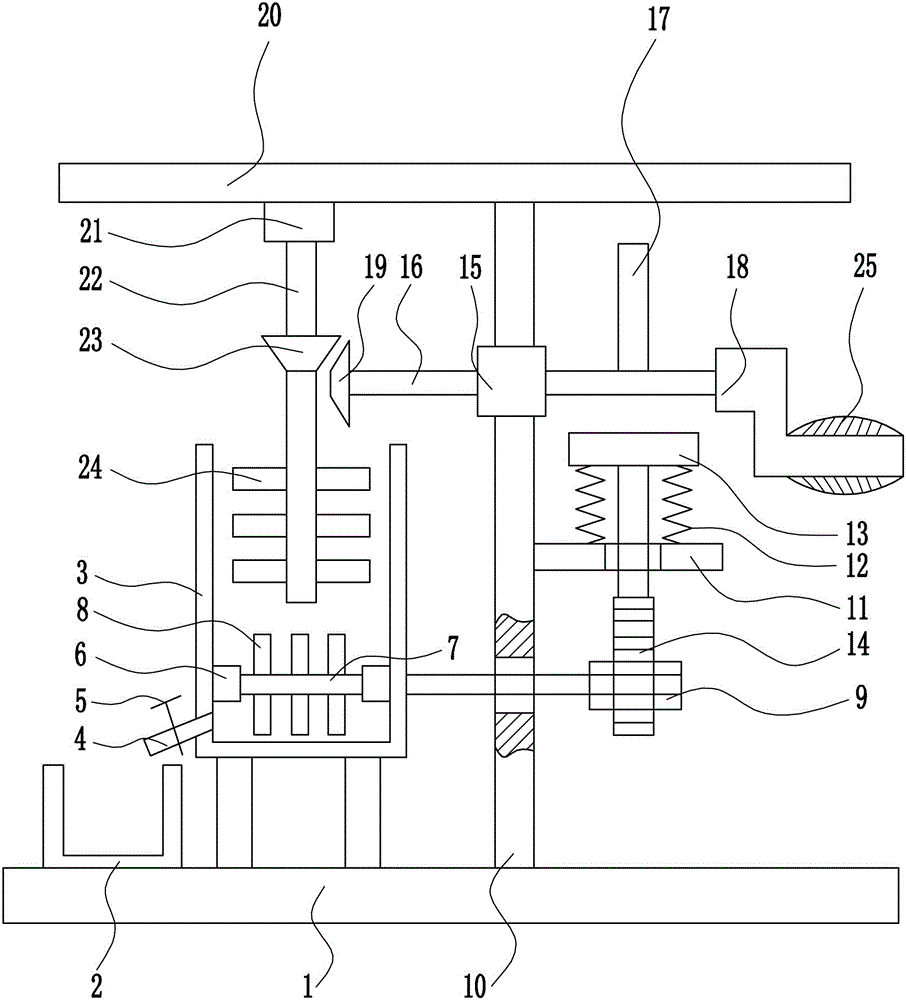 一种机械加工用切削液经济型搅拌装置的制作方法