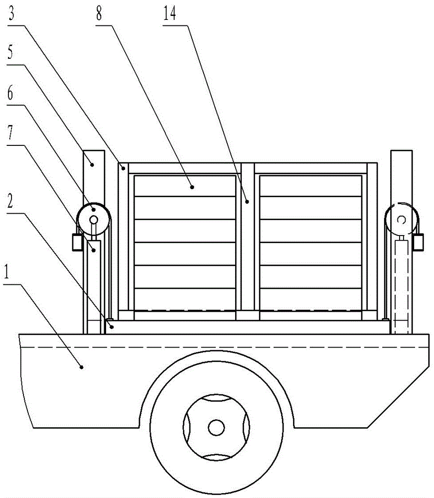 甘蔗联合收割机升降式卸料车厢的制造方法与工艺