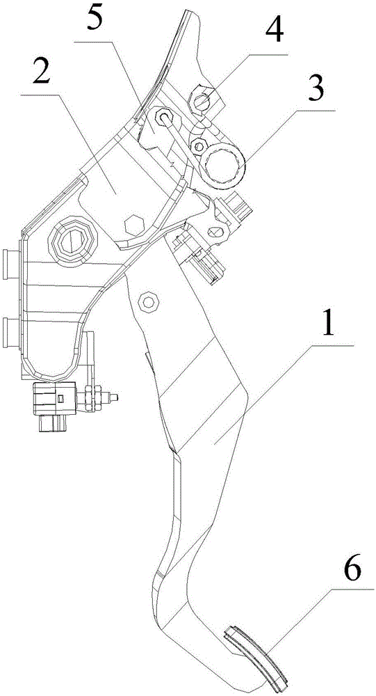 一种弹簧助力离合器踏板结构的制造方法与工艺