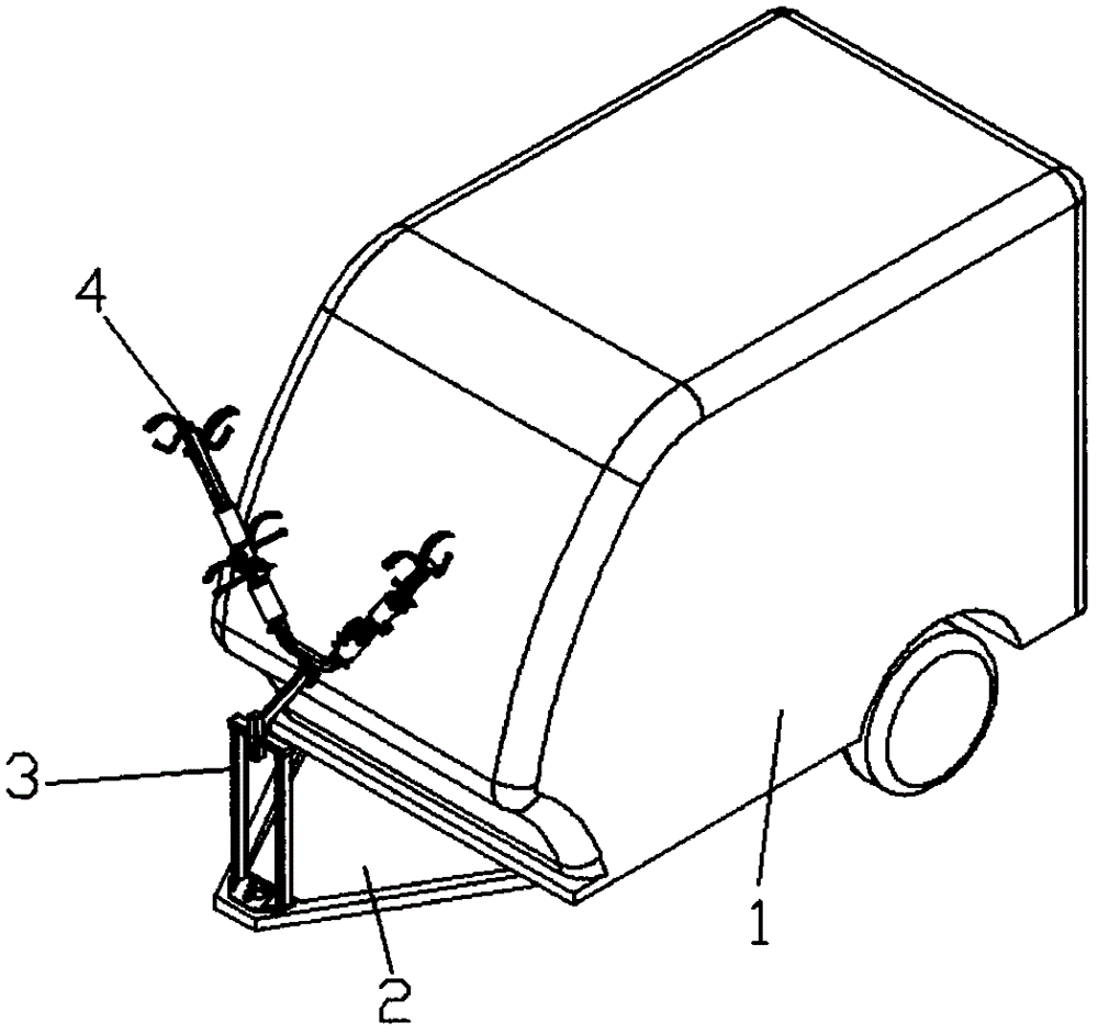 房车自行车架的制作方法