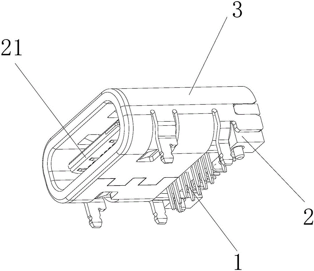 帶護(hù)套結(jié)構(gòu)的USB TYPE C型母座連接器的制造方法與工藝