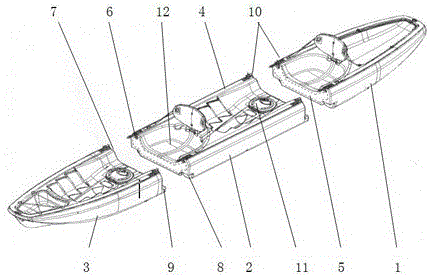 一种分段式皮划艇的制造方法与工艺