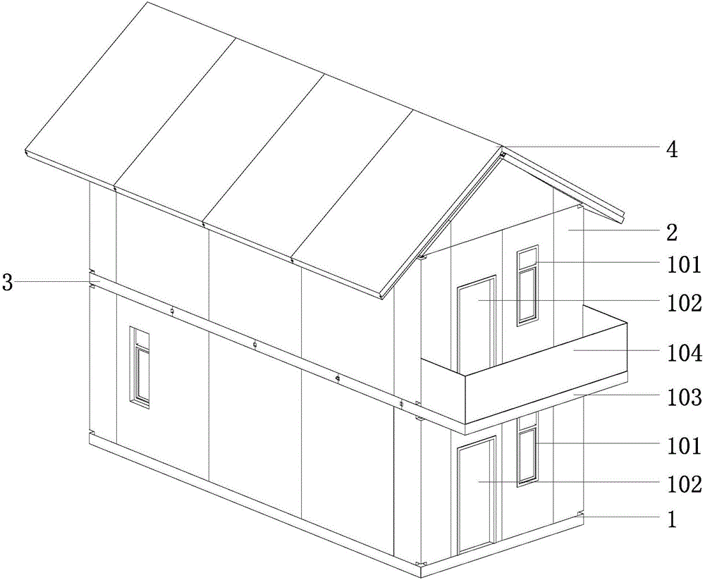 一種可快速搭建的純部件板塊組合工業(yè)化房屋裝配結(jié)構(gòu)的制造方法與工藝