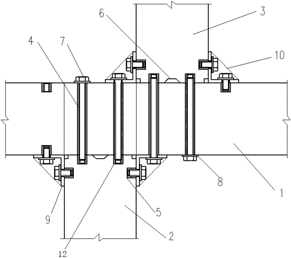一种十字型错位连接节点的制造方法与工艺