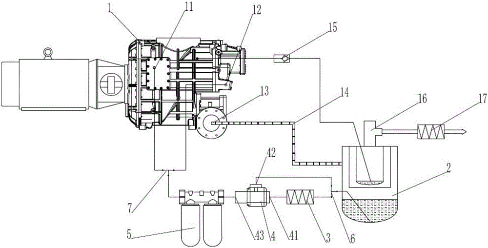 一种双级压缩空压机的供油系统的制造方法与工艺