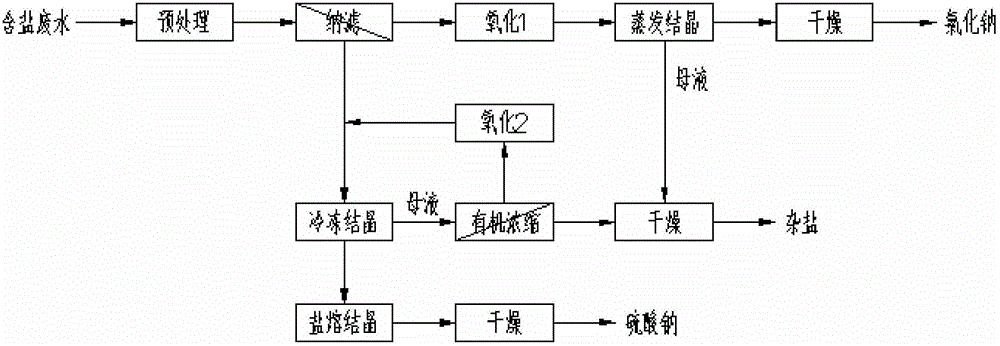 含盐废水中盐的分离及结晶资源化工艺及其专用设备的制造方法与工艺