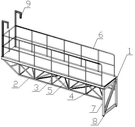 一種用于懸挑結(jié)構(gòu)的移動(dòng)式操作平臺(tái)的制造方法與工藝