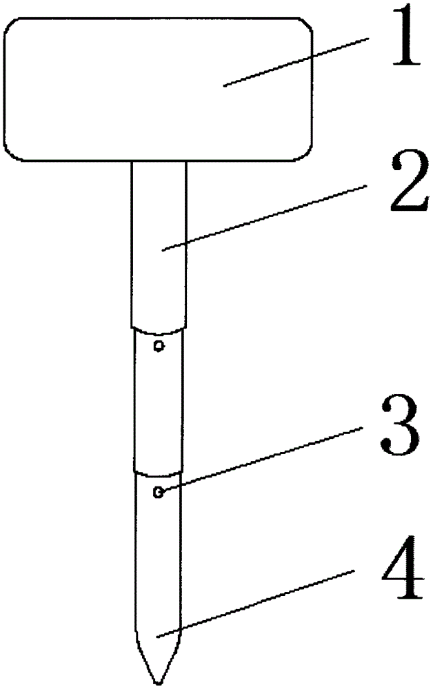 一種可伸縮的農業(yè)插地牌的制造方法與工藝