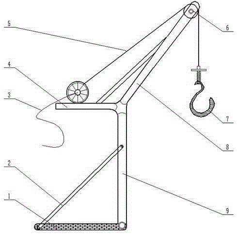 一种用于货物上下运输的电动式定滑轮吊运机的制造方法与工艺