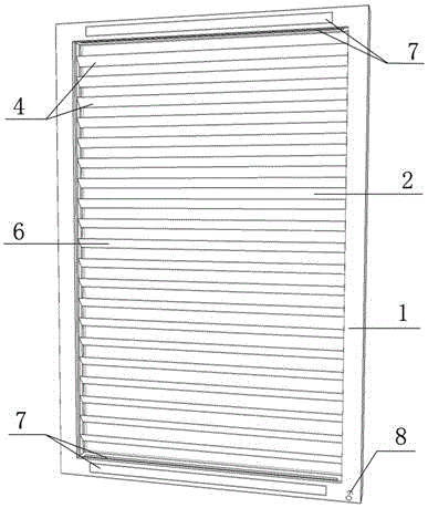 一种百叶式可翻转吸热板芯空气集热窗系统的制造方法与工艺