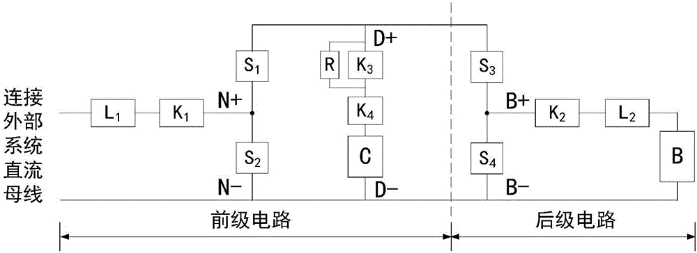 兩級串聯(lián)的超級電容與蓄電池混合儲能系統(tǒng)及能量吸收與釋放的方法與制造工藝