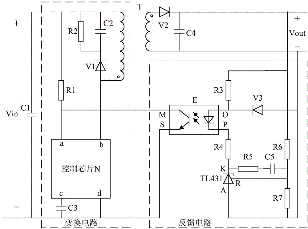 一種電壓變換的陣面電源電路的制造方法與工藝