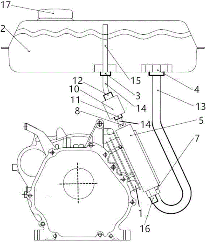 用于風(fēng)、水冷卻內(nèi)燃機(jī)的冷卻系統(tǒng)及風(fēng)、水冷卻內(nèi)燃機(jī)的制造方法與工藝