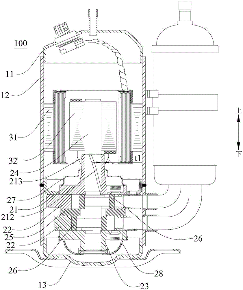旋转式压缩机和具有其的冷冻循环装置的制造方法
