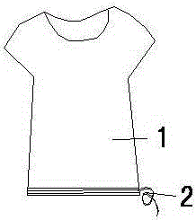 一種帶有繩子的抗紫外線短袖的制造方法與工藝