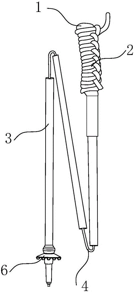 一种户外登山辅助手杖的制造方法与工艺