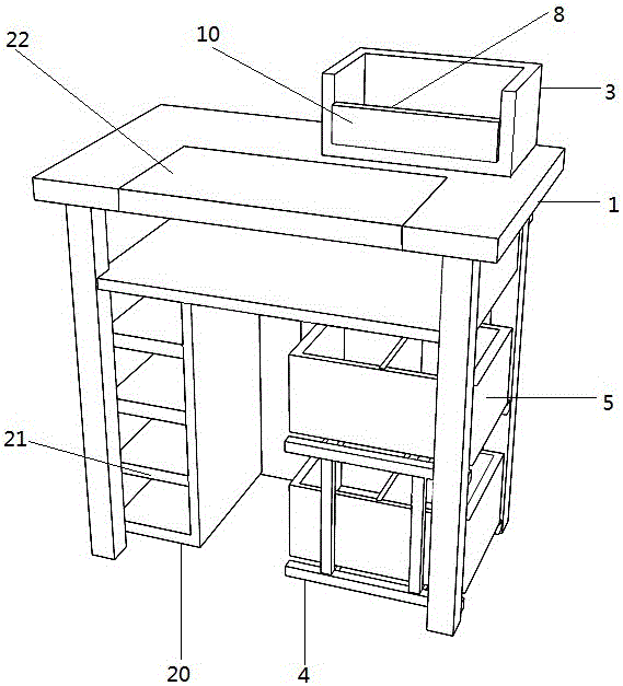 分时移动储物课桌的制造方法与工艺