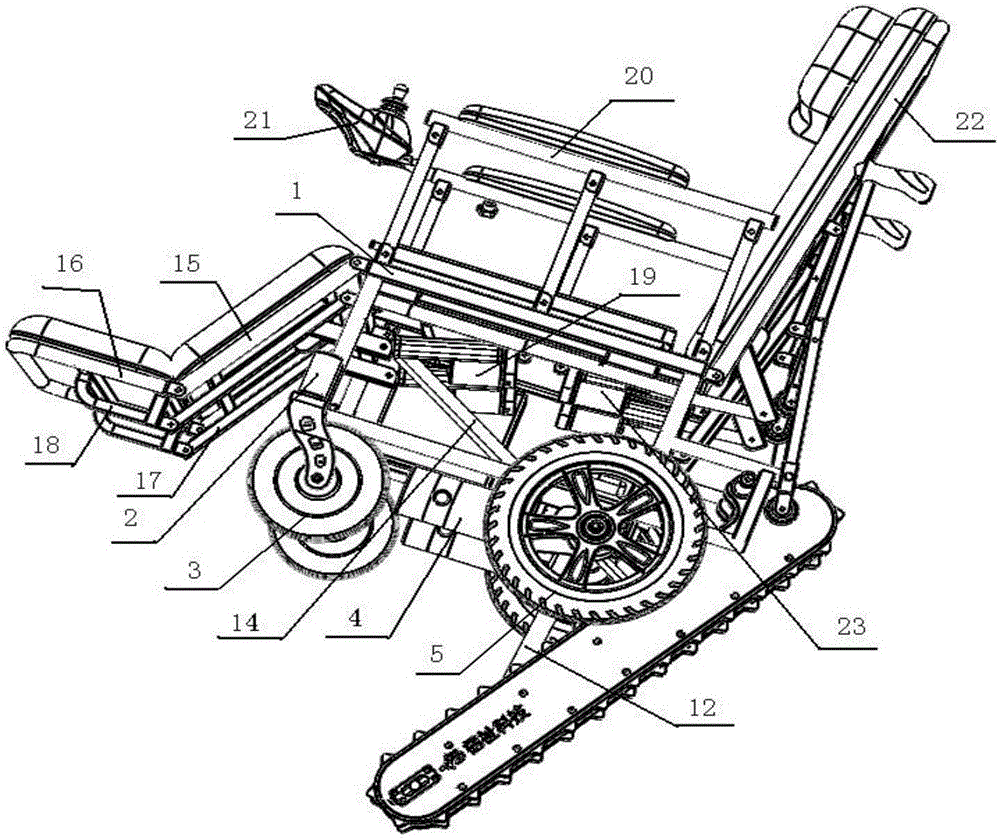 電動履帶爬樓坐便輪椅床的制造方法與工藝