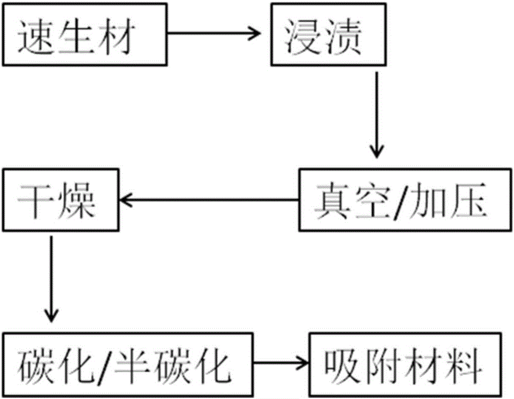 速生材原位密实及具有吸附功能的加工方法与制造工艺