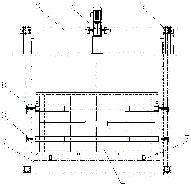 一種實(shí)現(xiàn)爐門(mén)垂直升降水平松緊的提升機(jī)構(gòu)的制造方法與工藝