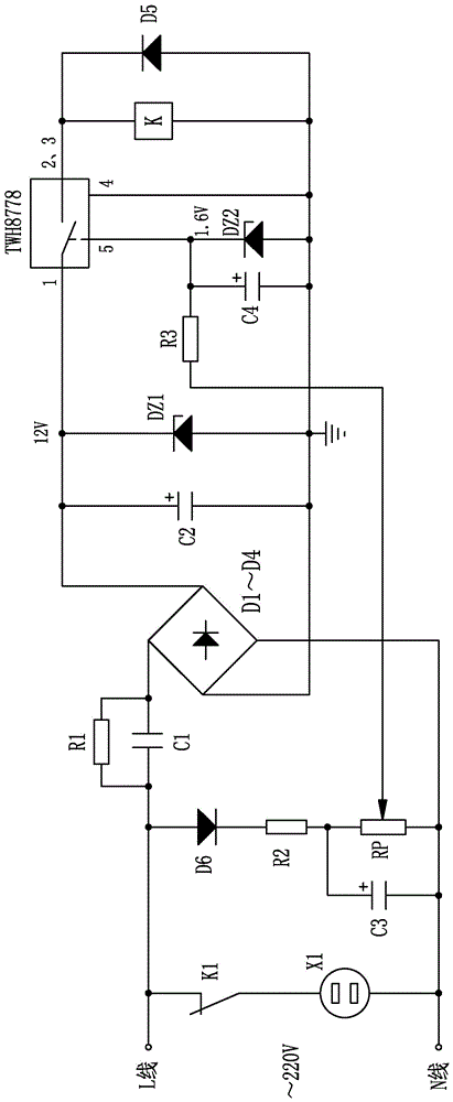 一種過壓自動(dòng)斷電的安全插座的制造方法與工藝