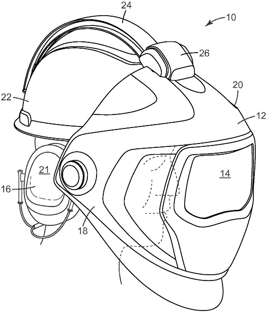 容纳耳罩的焊接防护罩的制造方法与工艺