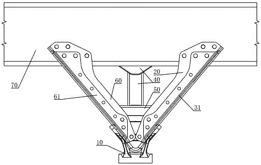 重型汽车用复合式下推力杆支座装置的制作方法