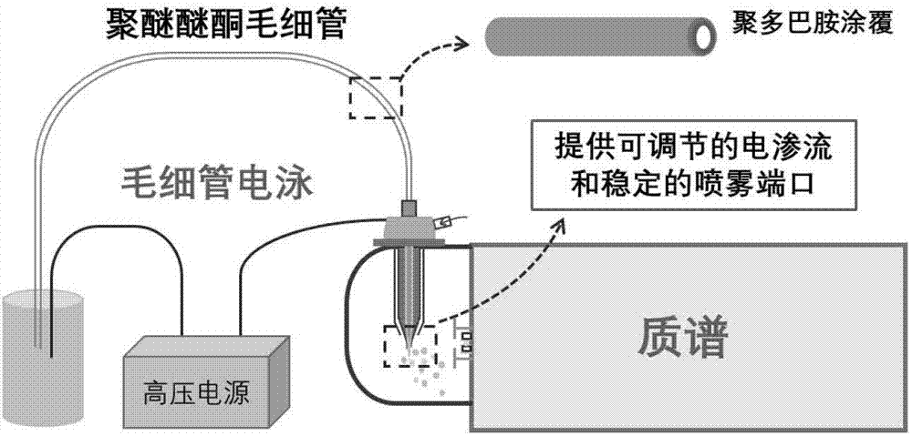 一种聚多巴胺修饰的聚醚醚酮毛细管电色谱柱及其应用的制作方法与工艺