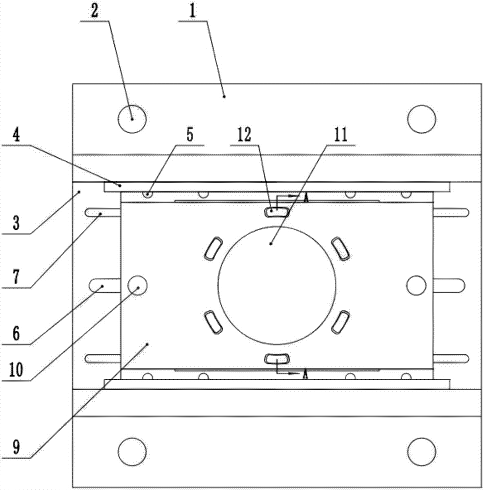 一種建筑風(fēng)機(jī)樣機(jī)制作用端蓋鉚壓裝置的制作方法