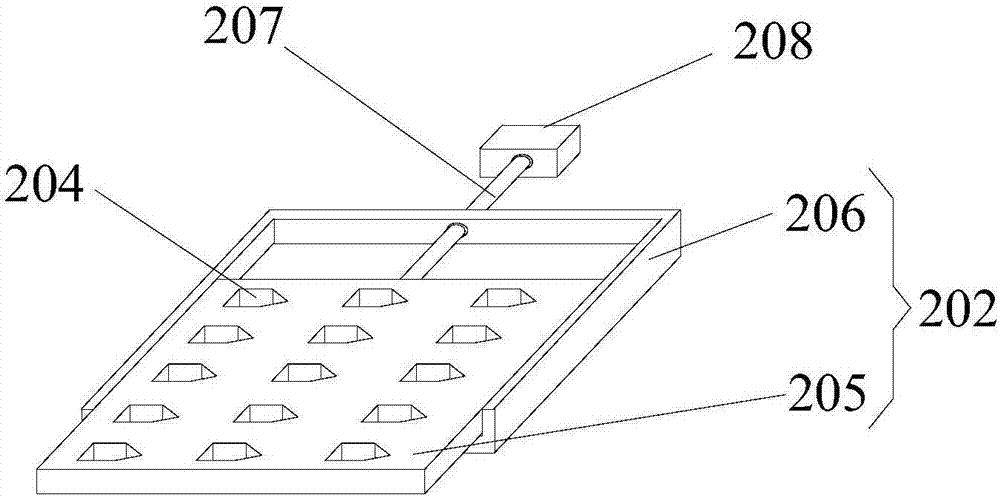 散热片与插脚的自动铆接固定装置的制作方法