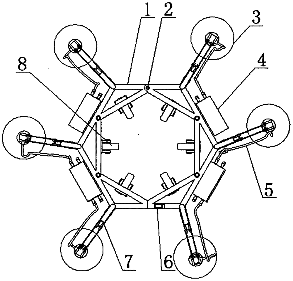 一種六足爬壁爬桿兩用攀爬機(jī)器人的制作方法與工藝