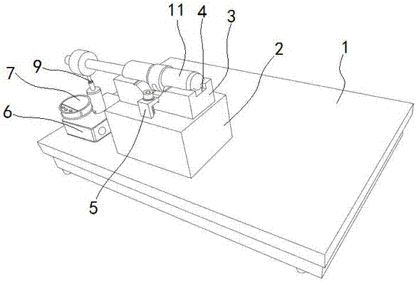 汽車(chē)發(fā)動(dòng)機(jī)平衡軸彎曲度檢測(cè)工裝的制作方法與工藝