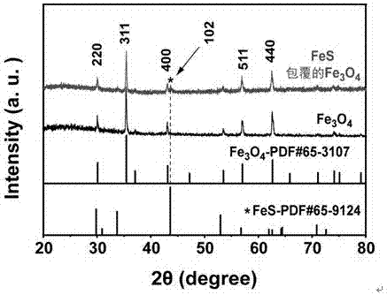 FeS包覆的Fe3O4纳米复合材料及其应用的制作方法与工艺