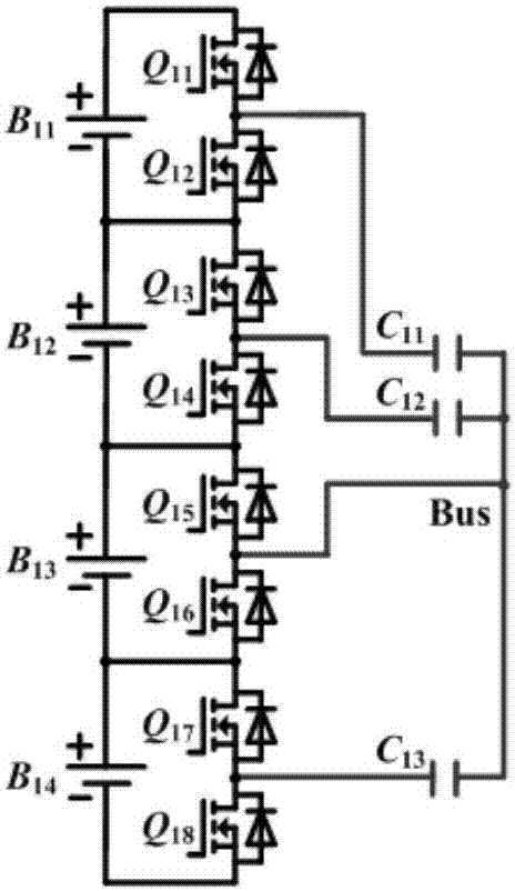 基于星型開關(guān)電容結(jié)構(gòu)的串聯(lián)電池組均衡器及其實(shí)現(xiàn)方法與流程