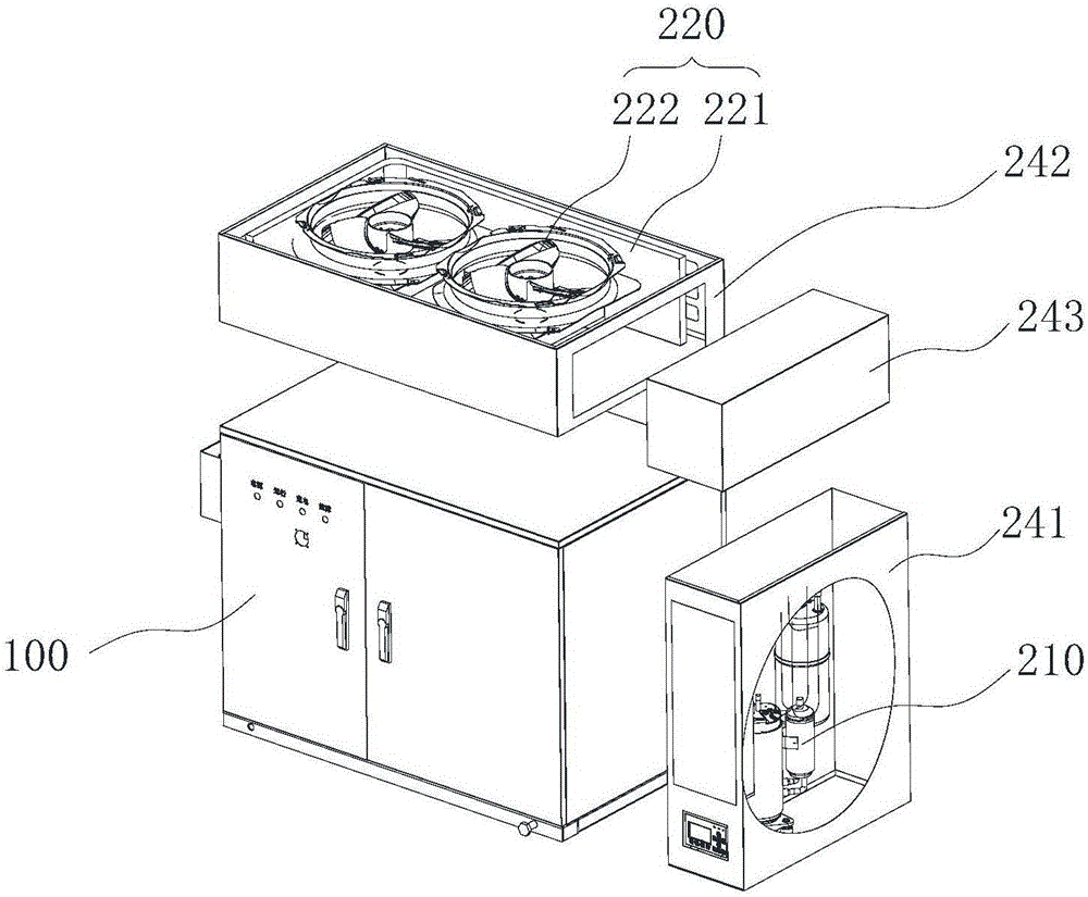 换流柜和冷媒散热系统一体机的制作方法