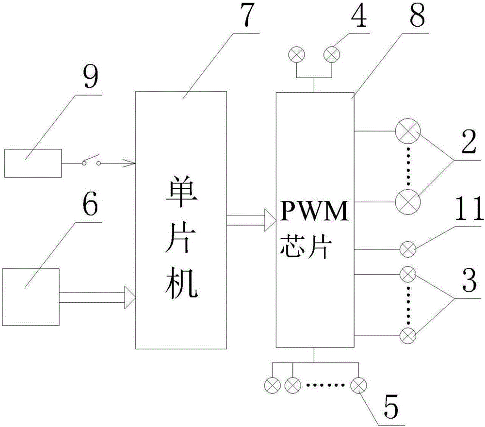 彩色灯光时钟的制作方法