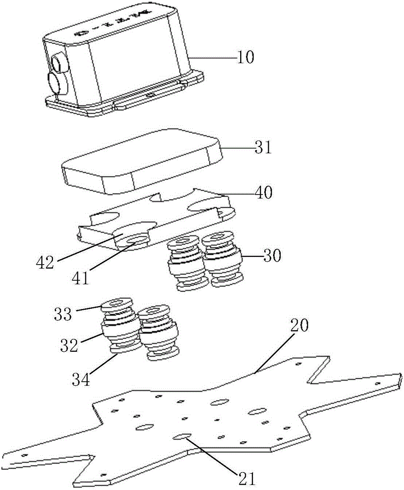 一种无人机的传感器减震装置及无人机的制作方法