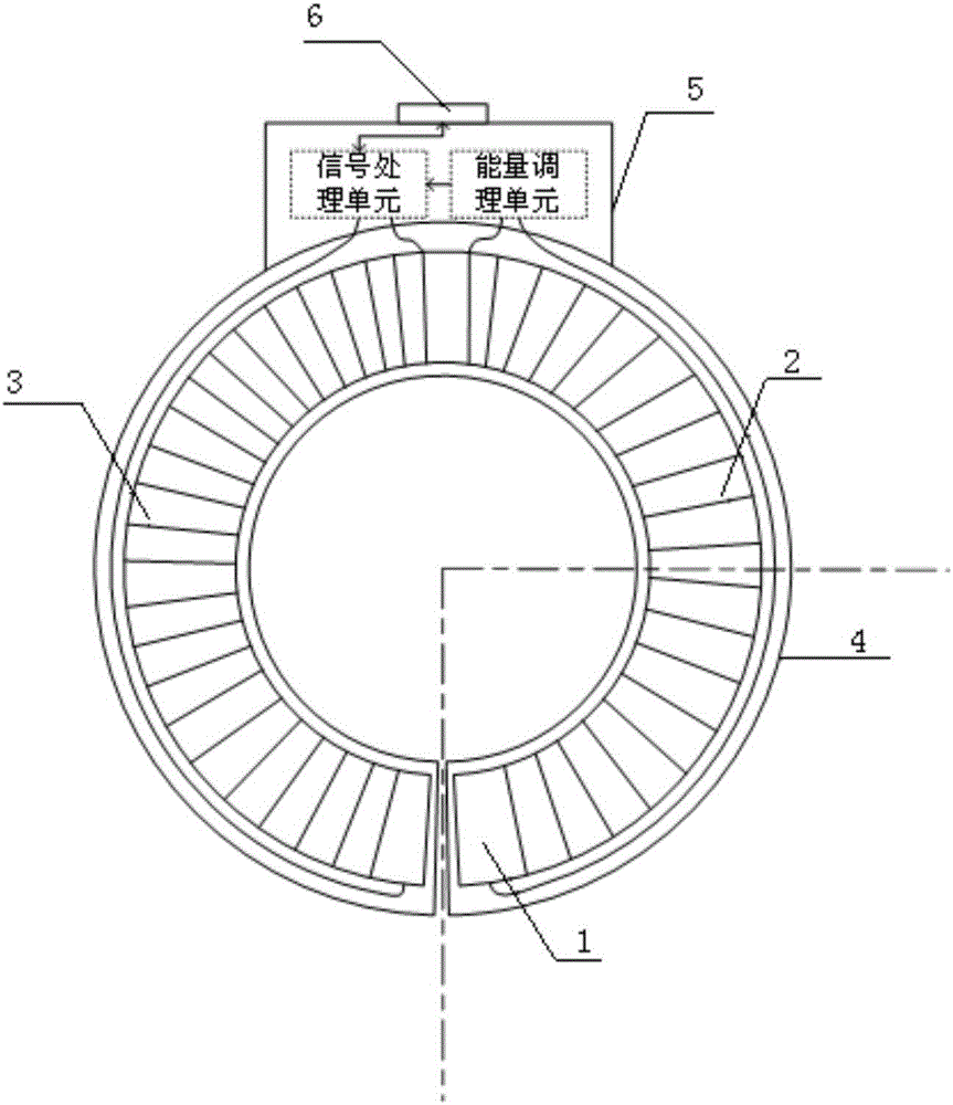 一种单芯双绕组的取能冲击大电流传感器的制作方法