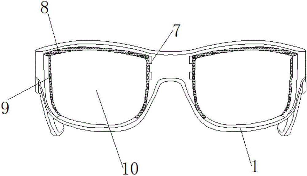一种带有吹风清尘防雾功能的眼镜的制作方法