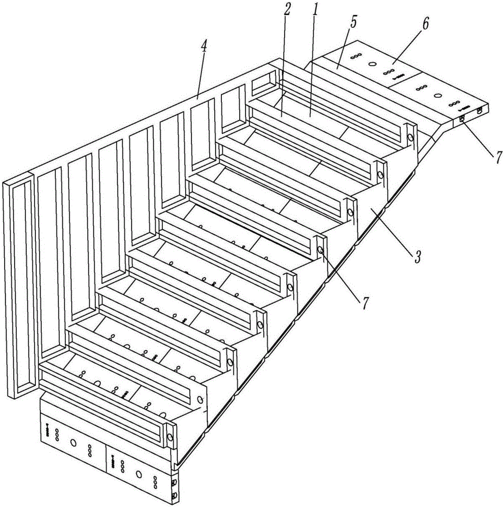 快拆装楼梯模具的制作方法