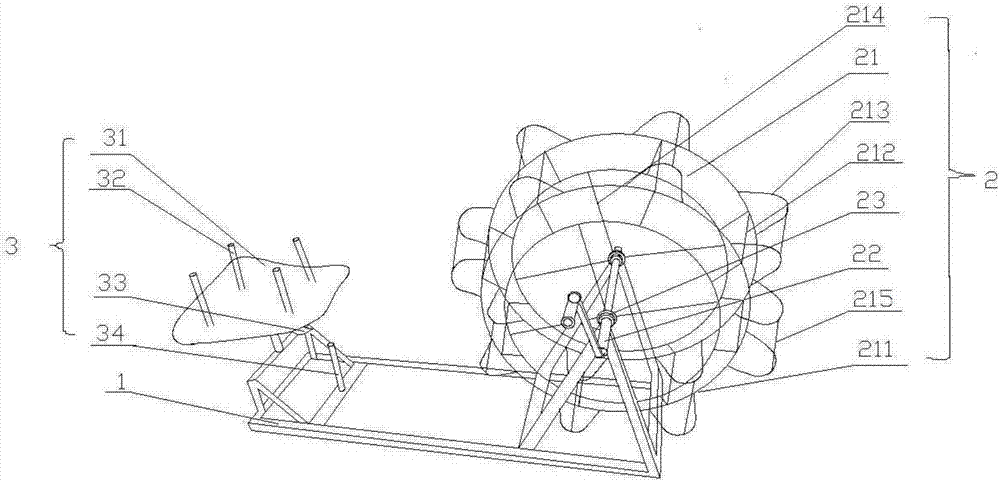 农作物种植用纺车式绕线轮的制作方法