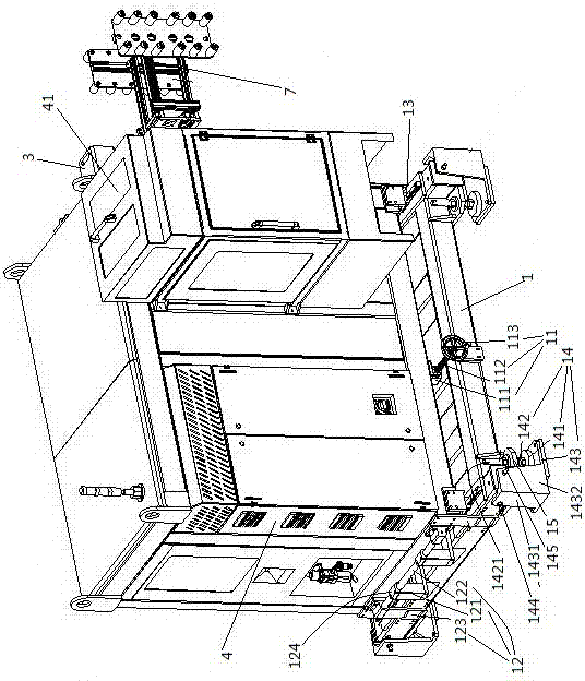 一种单治具贴标取件的模内贴标机的制作方法