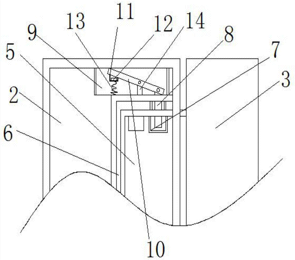 布草清点箱的连接棱结构的制作方法