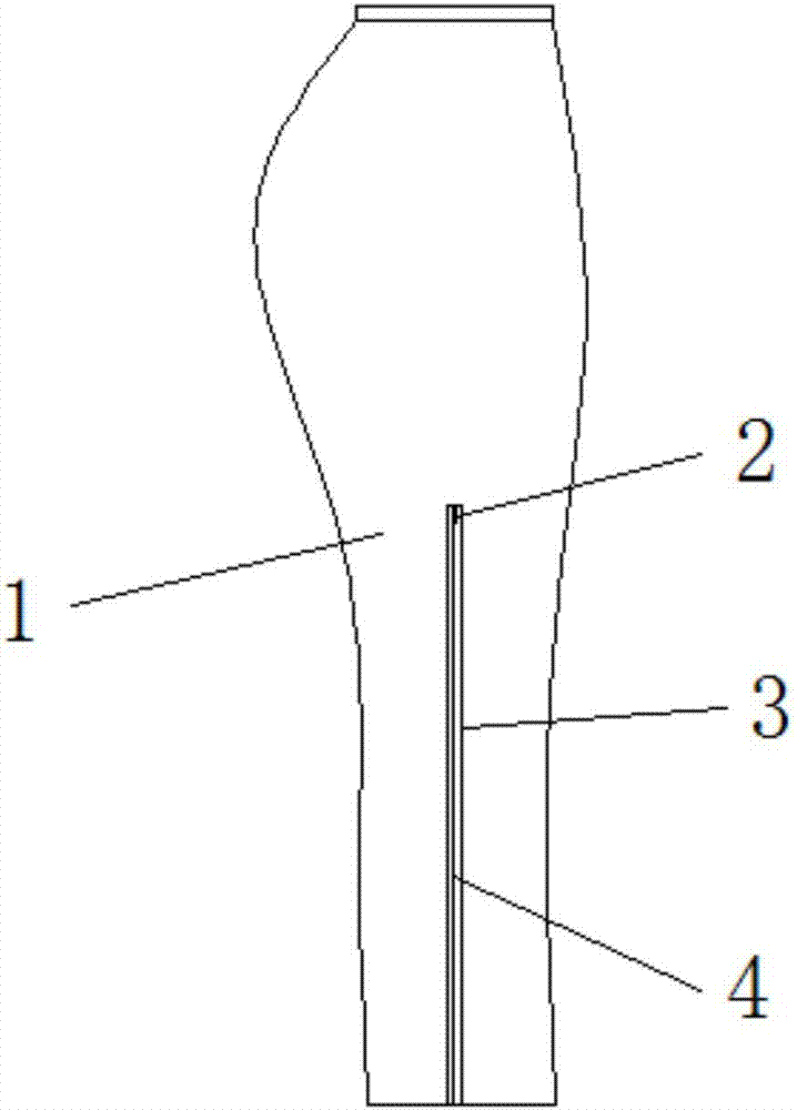一种方便卷裤腿的裤子的制作方法