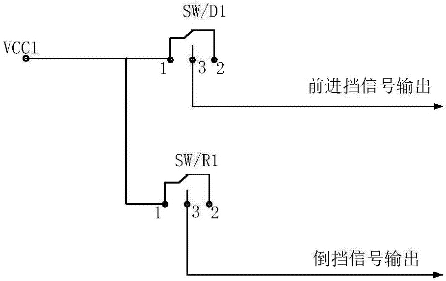 基于微动开关的挡位信号输出和指示灯控制电路的制作