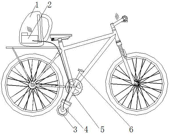 多功能便携自行车助力器的制作方法
